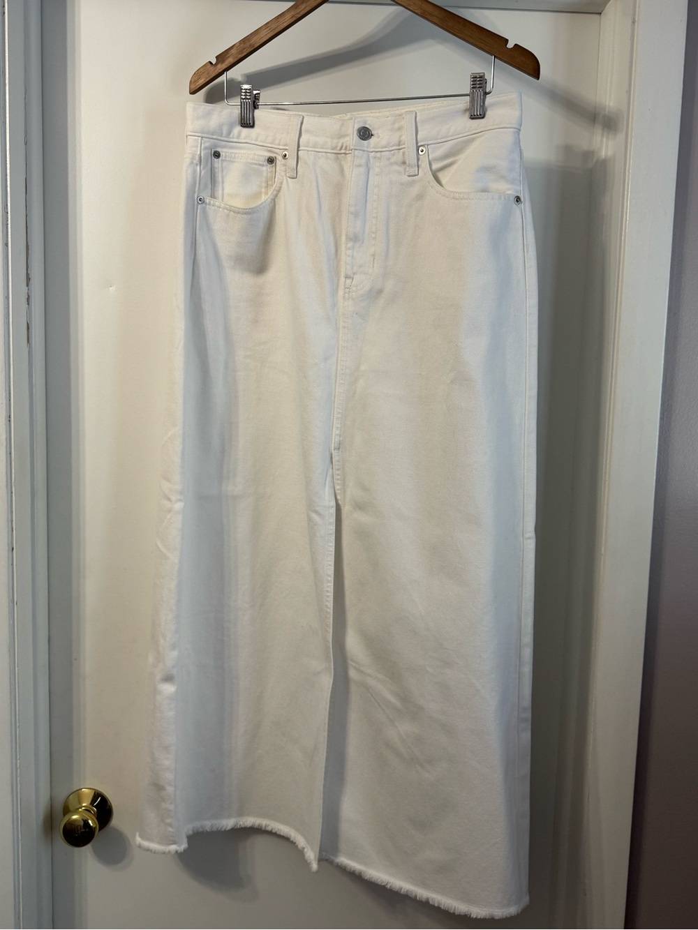 J Crew Maxi Jean Skirt